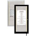 Aarco AARCO Products LODCC3612RBA Indoor-Outdoor Enclosed Aluminum Bulletin Board With LED Lighting LODCC3612RBA